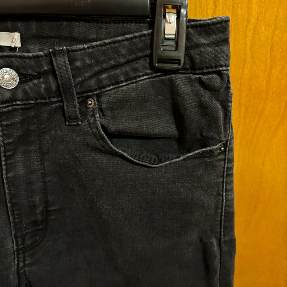 Levi’s 711 Skinny Jeans Black Stretchy 30x30 - Picture 5 of 16
